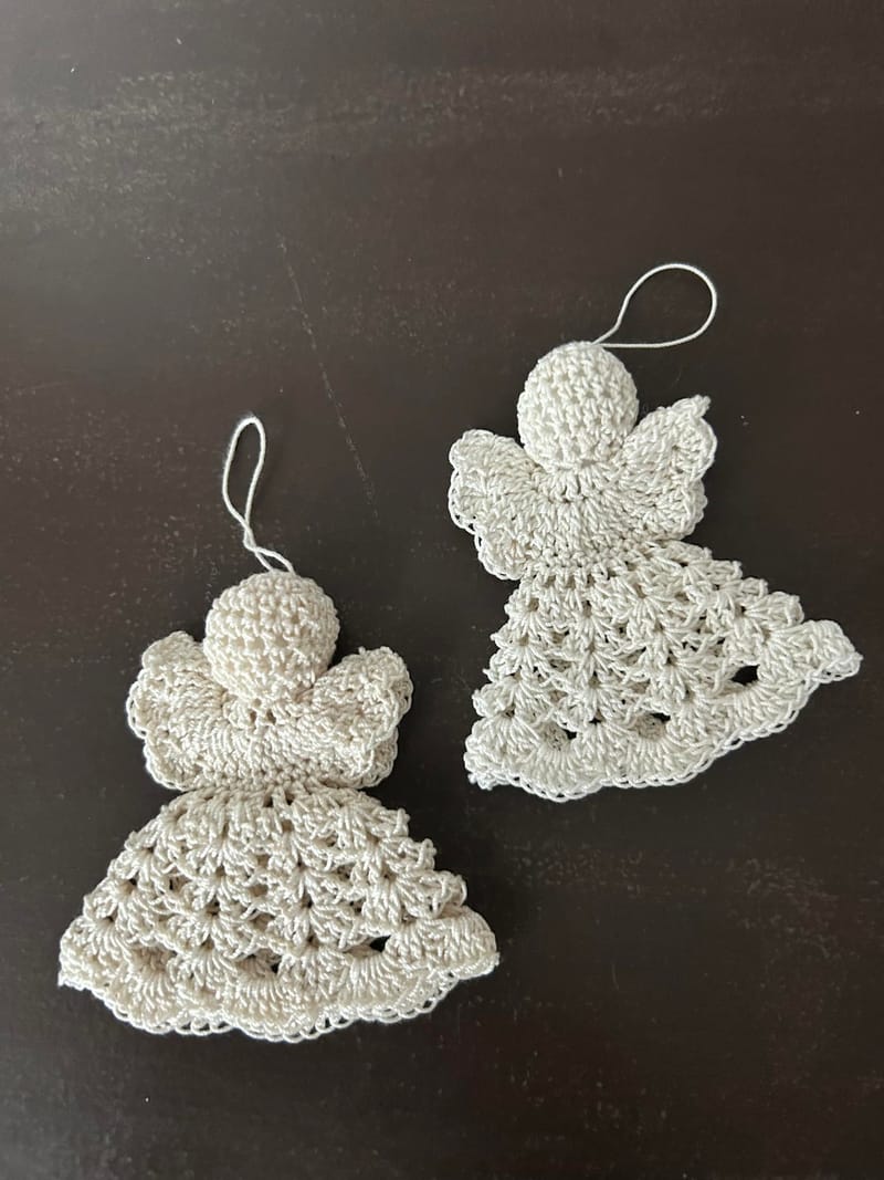 Gehaakte kerst engeltjes