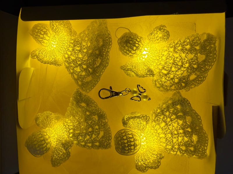 Kerstengeltjes met licht