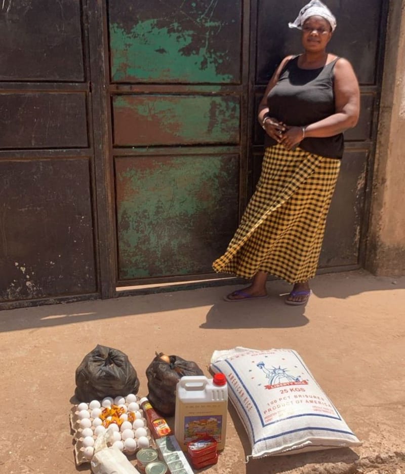 Voedselpaket bezorgd bij Patouray