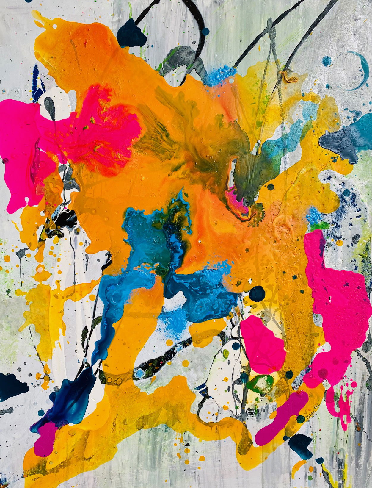 Fire 70 x 50 cm.