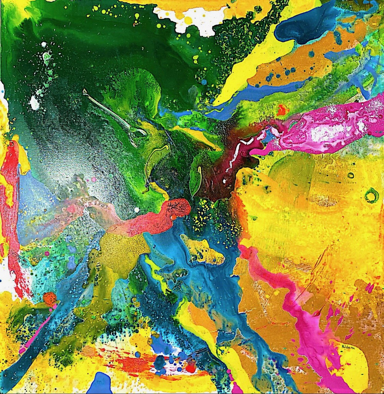 Wild 100x 100 cm.