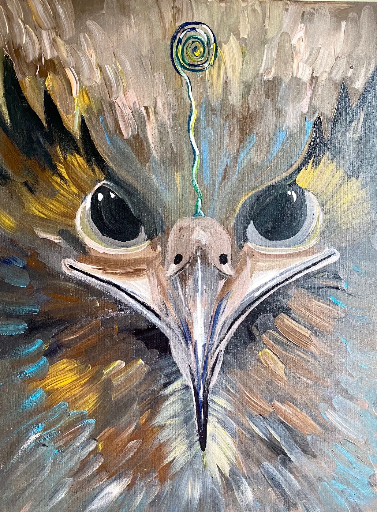 Ancestor 80x 70 cm.