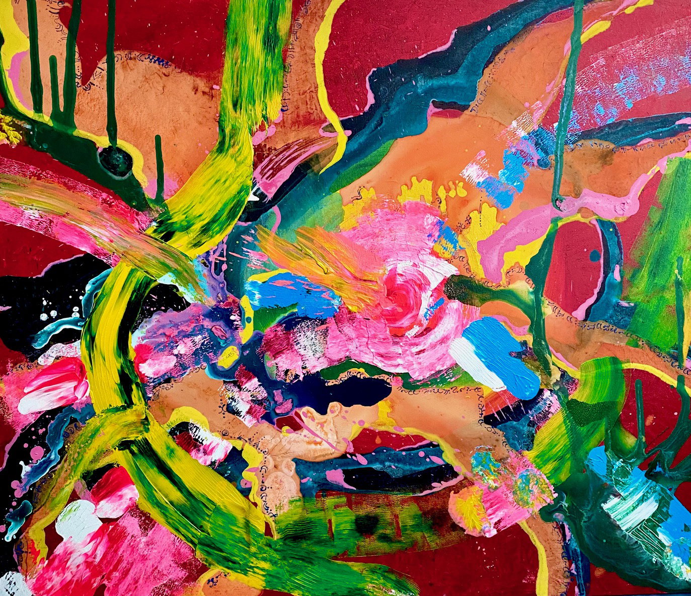 An offering to a Great Spirit 120x 100 cm.