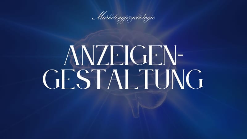 Anzeigengestaltung: Visuelle Wahrnehmung Bilder