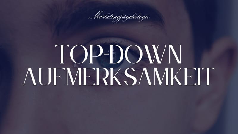 Anzeigenstrategie: Top-Down-Aufmerksamkeit