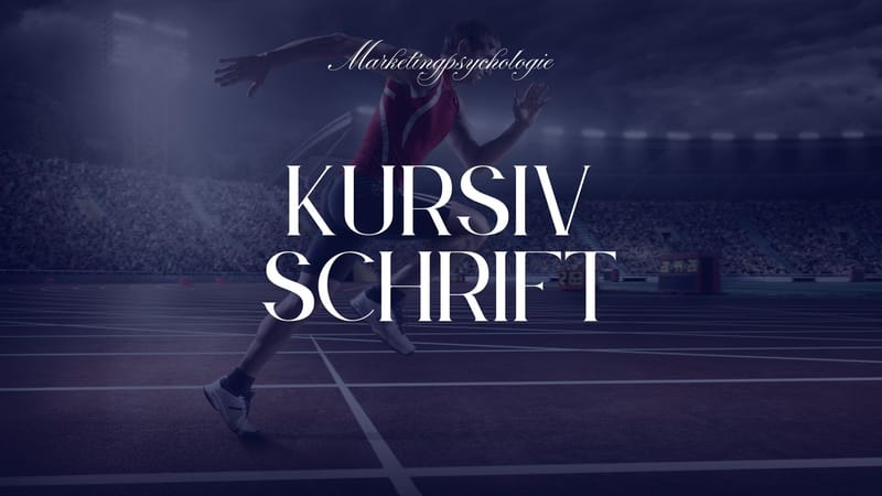 Design: Dringlichkeit vermitteln? Setze auf Kursivschrift