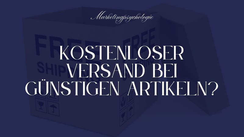 Sollten Sie kostenlosen Versand für günstige Artikel anbieten?