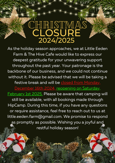 Christmas Closure 2024/2025