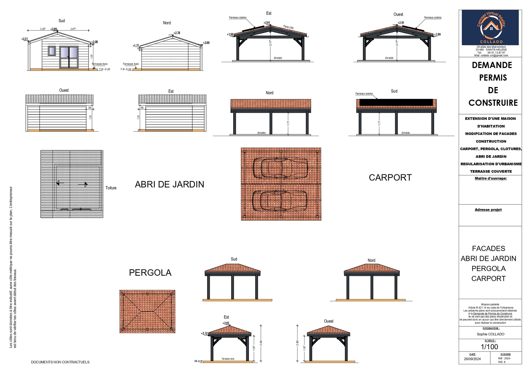 Extension et Rénovation d'une maison d'Habitation - LACANAU