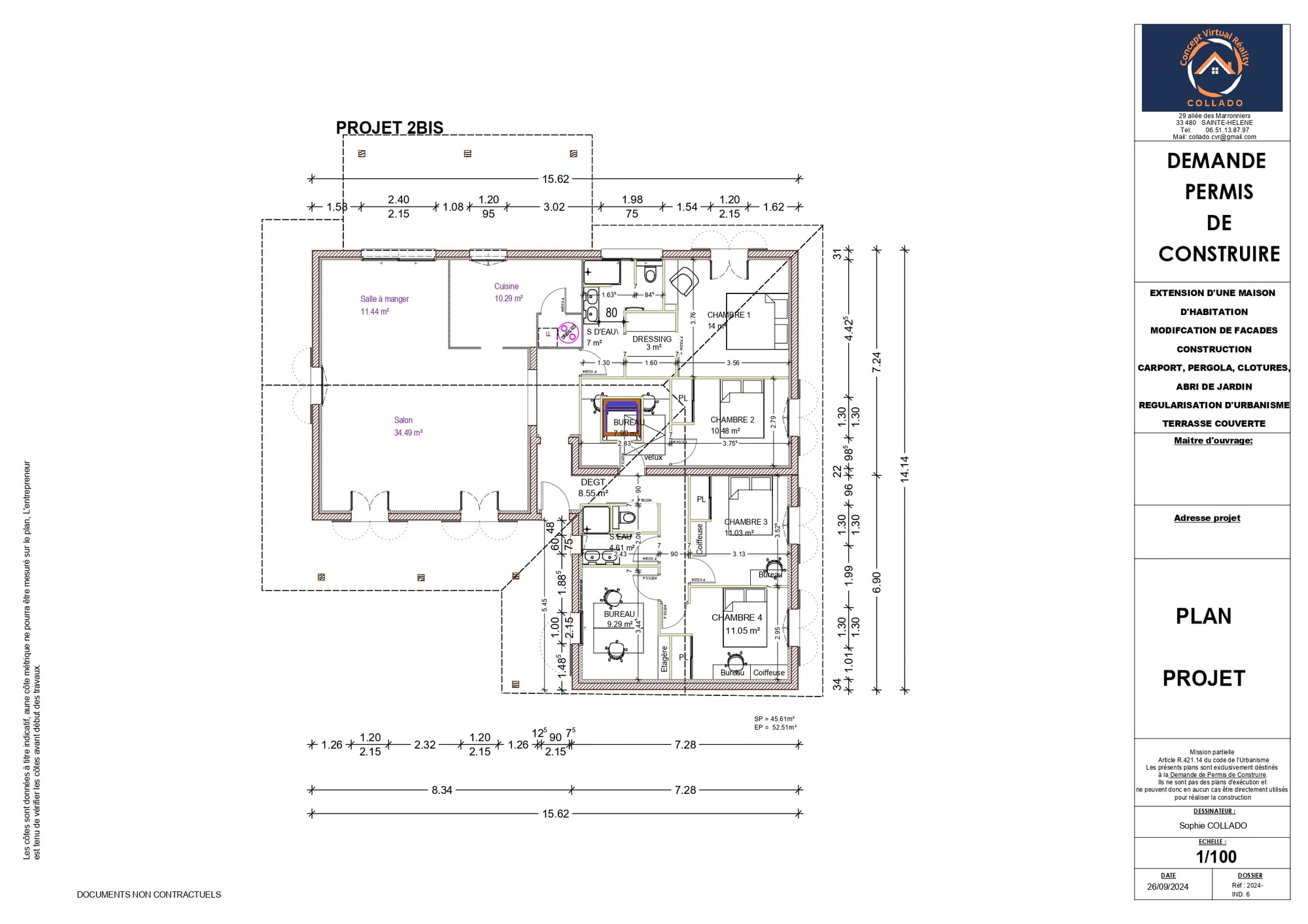 Extension et Rénovation d'une maison d'Habitation - LACANAU