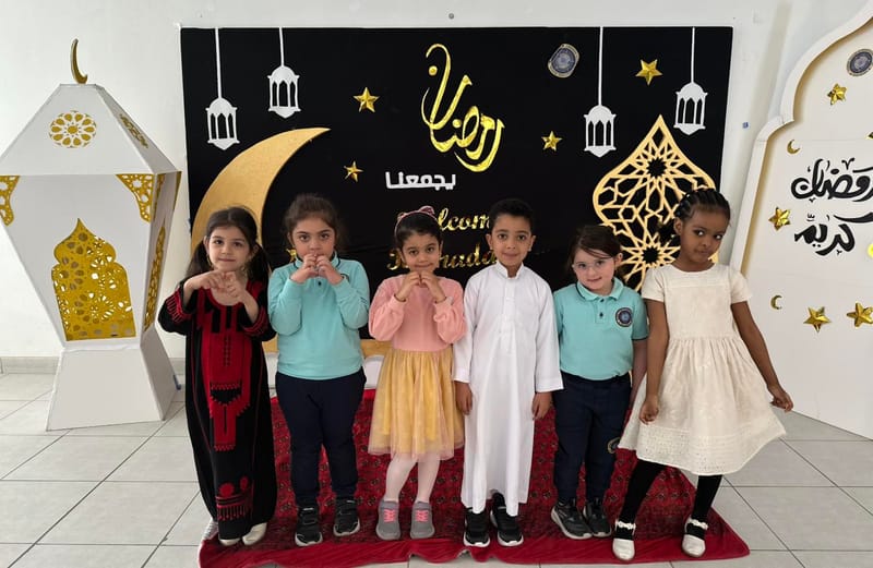 A joyful and bright Ramadan atmosphere filled with happiness at the KG celebration SY 2025-2026