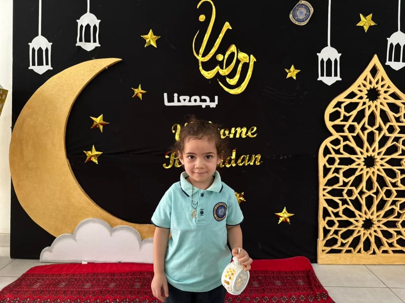 A joyful and bright Ramadan atmosphere filled with happiness at the KG celebration SY 2025-2026