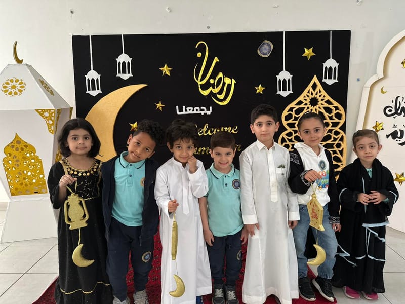 A joyful and bright Ramadan atmosphere filled with happiness at the KG celebration SY 2025-2026