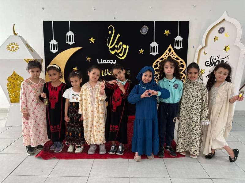 A joyful and bright Ramadan atmosphere filled with happiness at the KG celebration SY 2025-2026