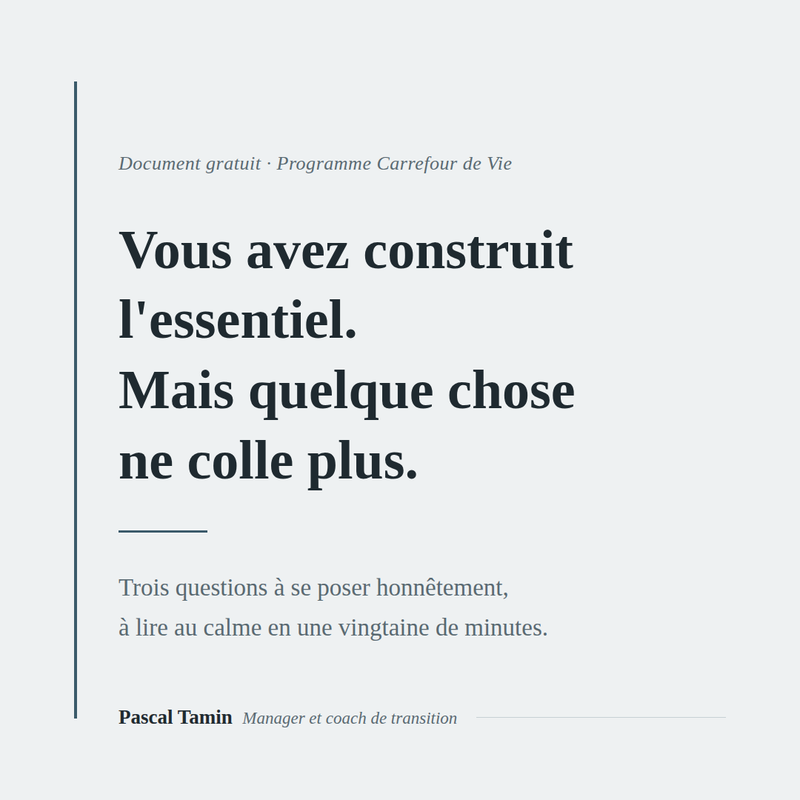RECEVOIR LES 3 QUESTIONS     DOCUMENT GRATUIT