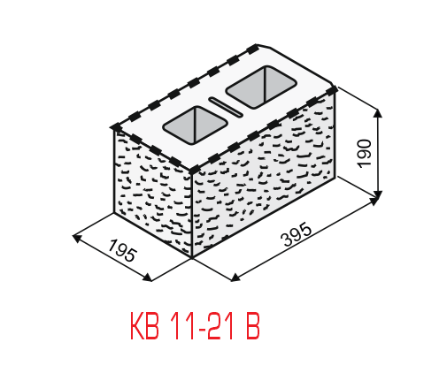 Betonová tvarovka KB 11-21 B žlutá