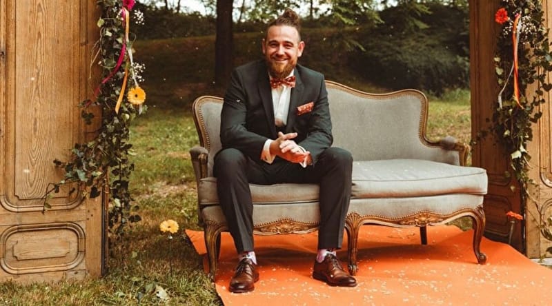 Canapé vintage gris