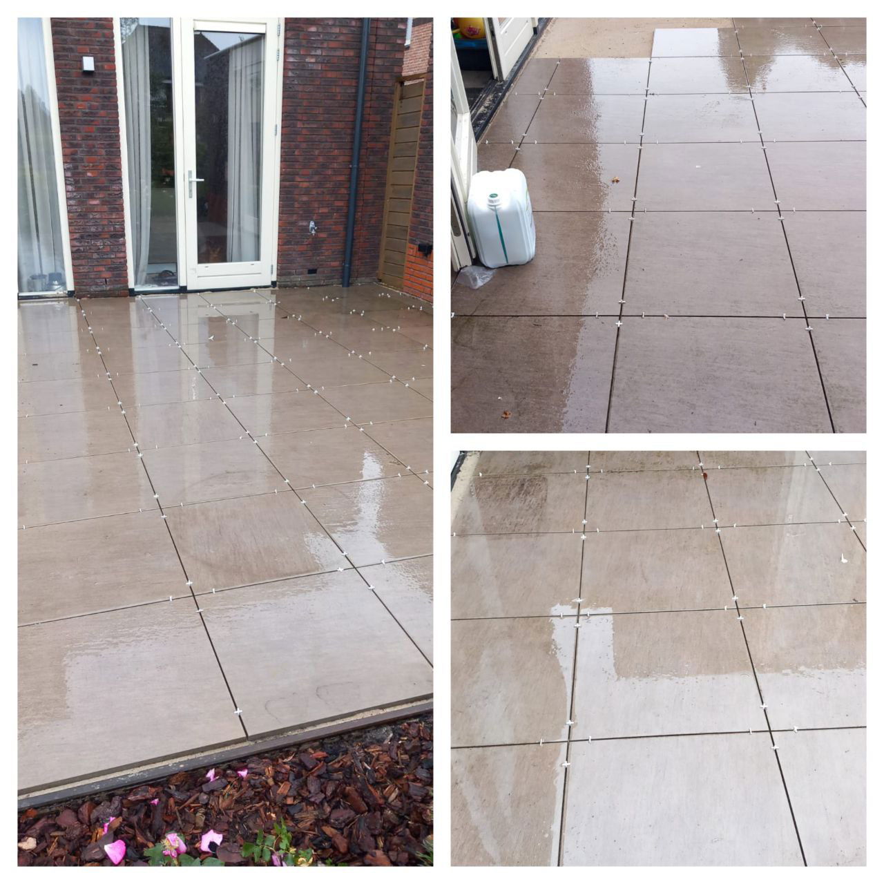 Hogedrukreiniging van steen en tegels