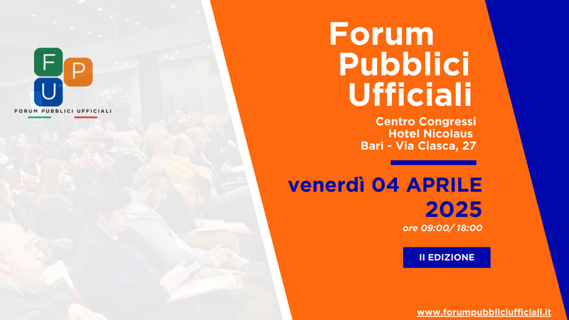 Forum Pubblici Ufficiali - II Edizione 2025