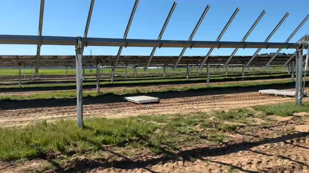 10MW Montaje modulos  y estructura Trina Tracker 