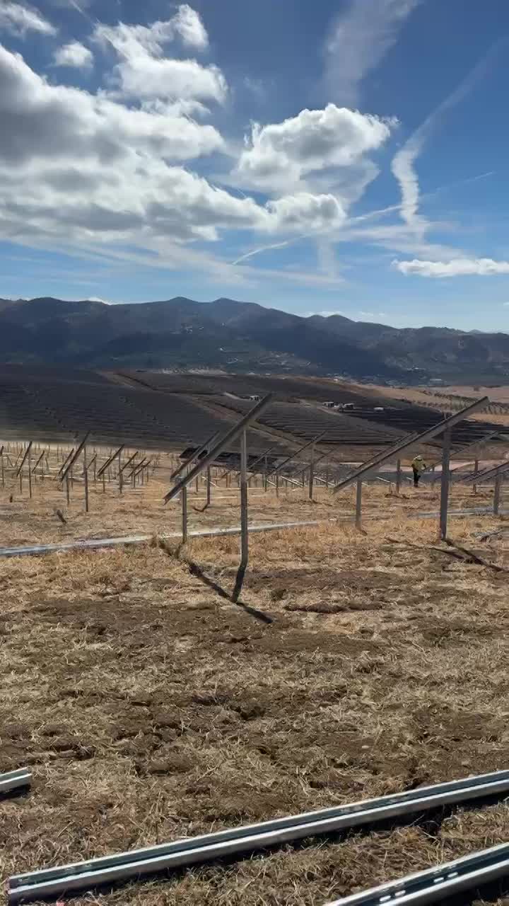(20MW mesa-fija Sun Support)  Montaje mecánico de estructura y módulos