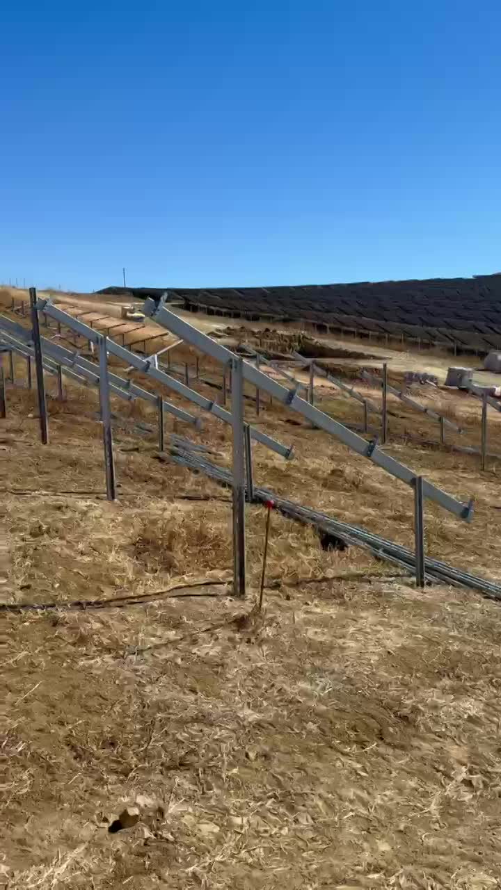 (20MW mesa-fija Sun Support)  Montaje mecánico de estructura y módulos