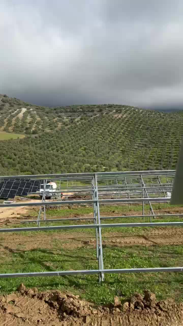 (20MW mesa-fija Sun Support)  Montaje mecánico de estructura y módulos