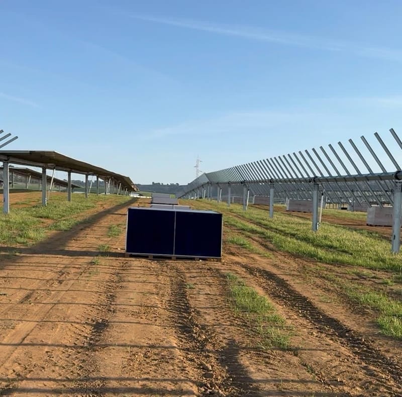10MW Montaje modulos  y estructura Trina Tracker 