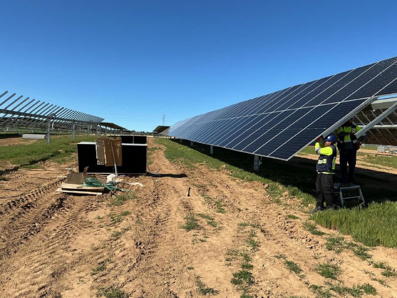 10MW Montaje modulos  y estructura Trina Tracker 