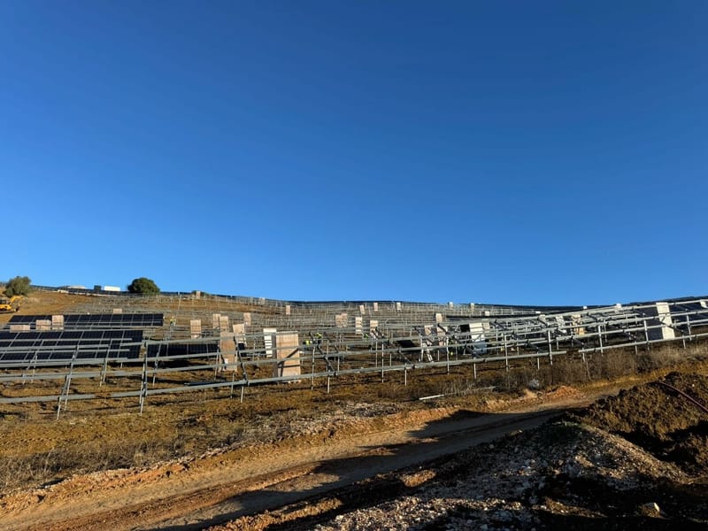 (20MW mesa-fija Sun Support)  Montaje mecánico de estructura y módulos