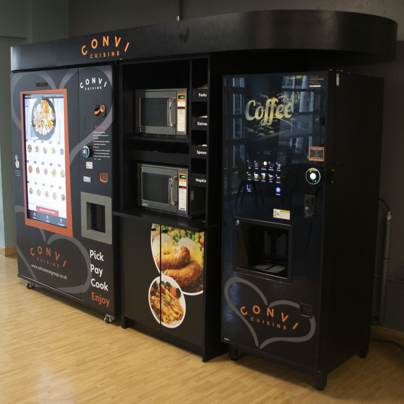 Chesterfield Royal Hospital & North West Vending's new 24/7 hot food vending
