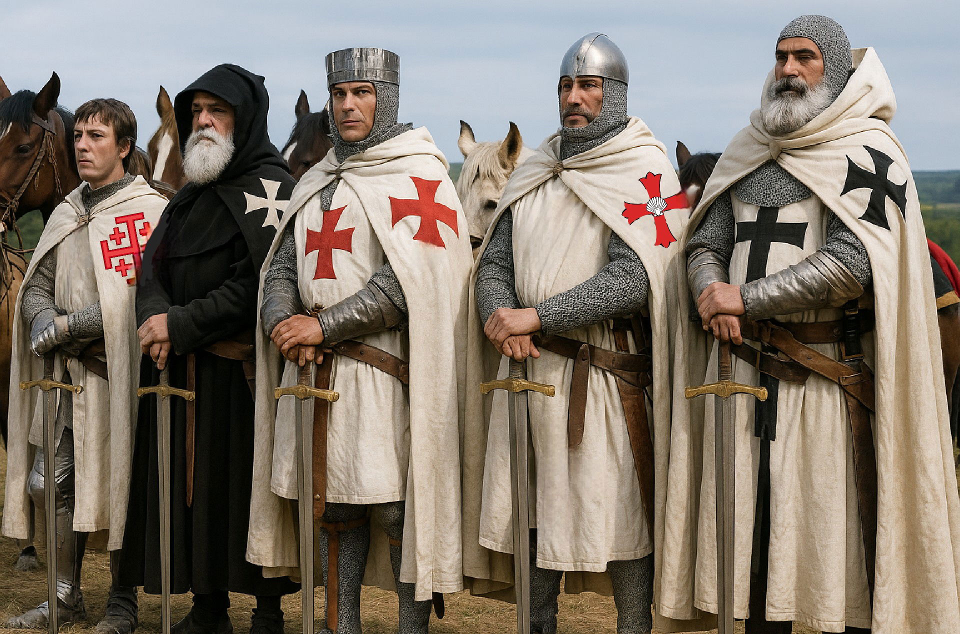 medieval knights, crusaders