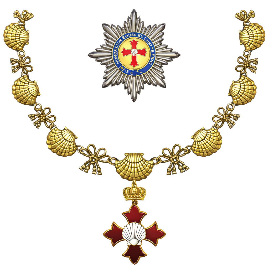 collar chain, livery chain collar, medals, breast star, awards, honours, decorations, honour, awards, decorations, knights, chivalry, knighthood, order of knights, order of chivalry, chivalric order, knightly order, order of knighthood, order of st thomas of canterbury, knights of saint thomas, hospitallers of saint thomas of canterbury