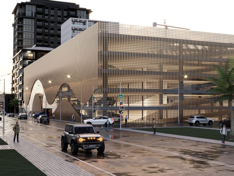 MODERN PARKING LOT DESING 6738 - DUBAI