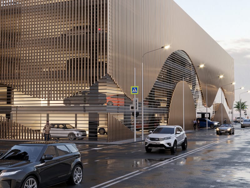 MODERN PARKING LOT DESING 6738 - DUBAI