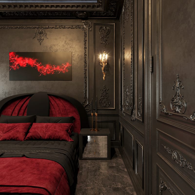 DARK BEDROOM 4934 - DUBAİ