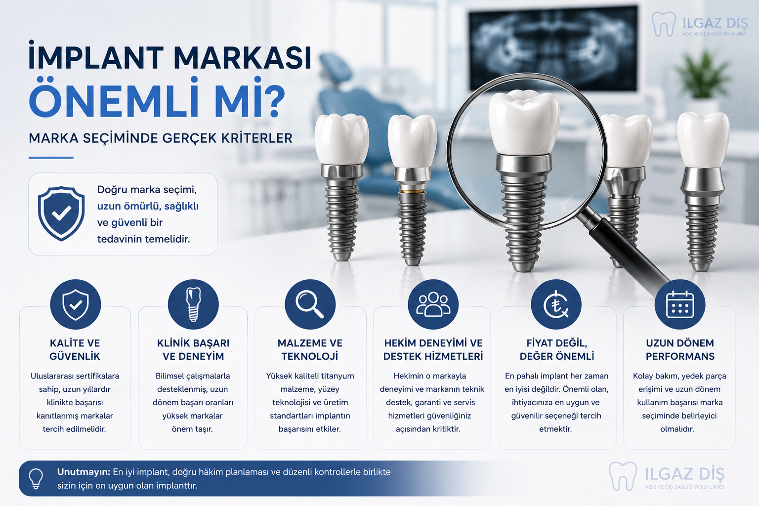 İmplant Markası Önemli mi? Marka Seçiminde Gerçek Kriterler