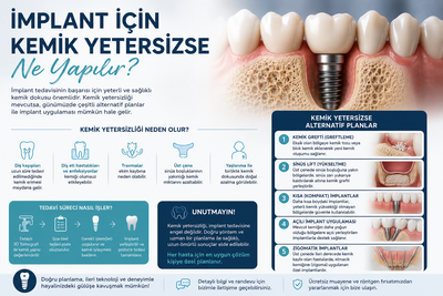 İmplant İçin Kemik Yetersizse Ne Yapılır? Alternatif Planlar