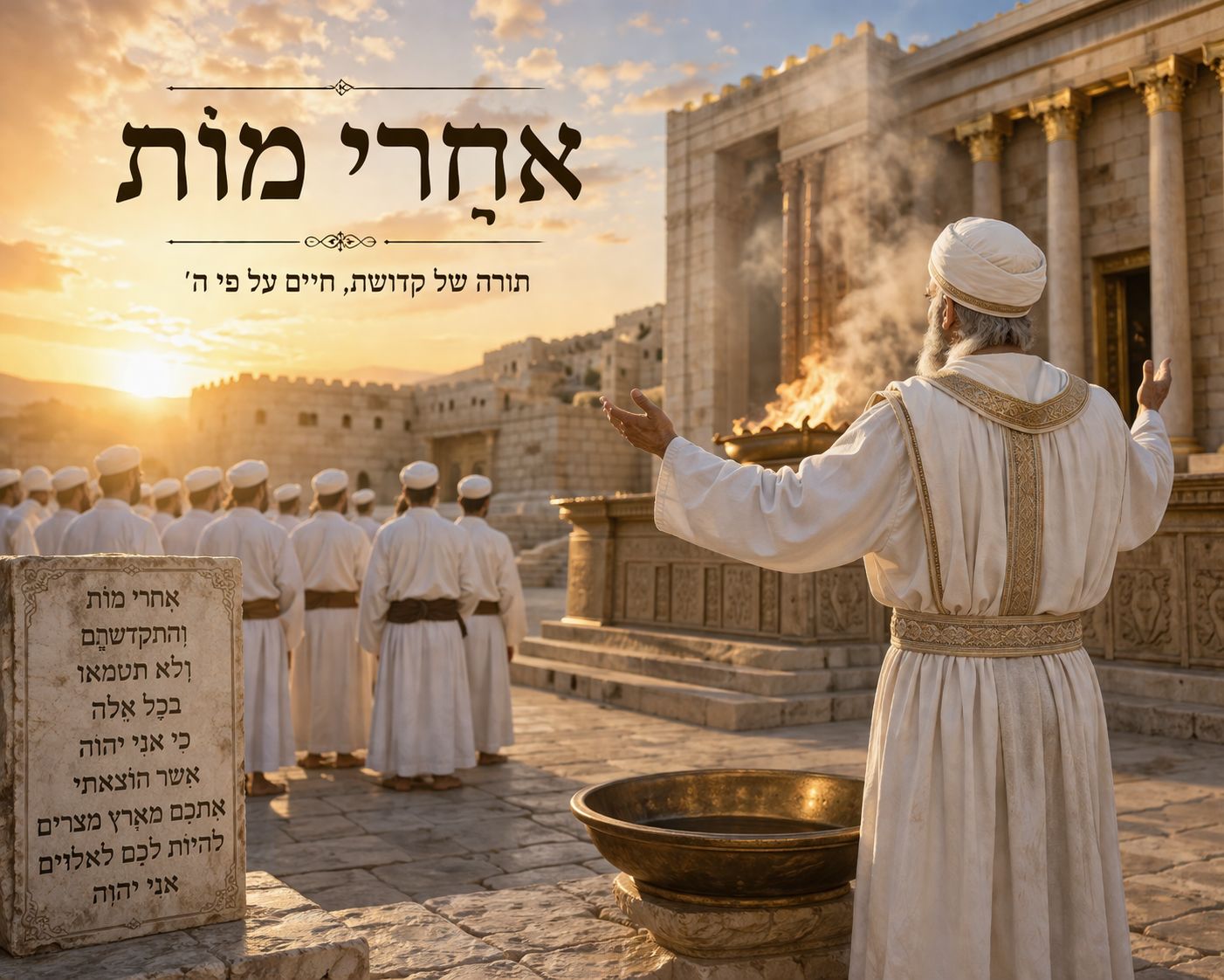 פָּרָשַׁת 'אַחֲרֵי (מ)וֹת' - מְלַמֶּדֶת אוֹתָנוּ, כִּי רַק אַחֲרֵי שֶׁנַּחְוֶה מָוֶת רוּחָנִי (בְּנַפְשֵׁנוּ), נוּכַל לִבְנוֹת מִתּוֹכֵנוּ אִישִׁיּוּת חֲדָשָׁה וּמְאִירַת חַיִּים. זוֹהִי הָאַחְרָיוּת שֶׁלָּנוּ.