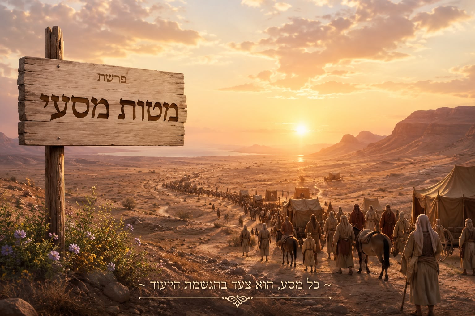 פָּרָשׁוֹת 'מַטּוֹת-מַסְּעֵי' - מְלַמְּדוֹת אוֹתָנוּ כִּי כָּל הַמַּסָּע הַמְּפָרֵךְ הַזֶּה שֶׁאָנוּ עוֹבְרִים בְּחַיֵּינוּ, תַּכְלִיתוֹ לְגַלּוֹת מִתּוֹכֵנוּ אֶת הַלֵּב וְהָאַהֲבָה.