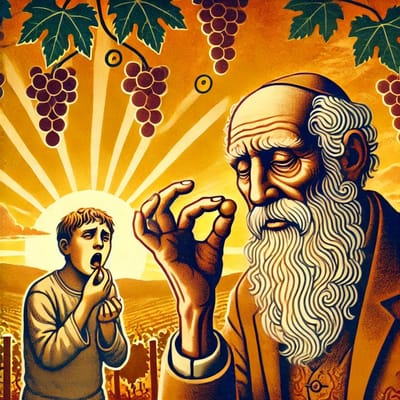 "אָבוֹת אָכְלוּ בֹסֶר וְשִׁנֵּי בָנִים תִּקְהֶינָה" - הסוד. 'אבות' ו 'באות' כלאו (עצמם) בסרוב (פנימי)                                                             שהם ה- מניב (בנים) לתיקון האדם.