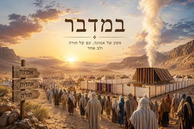 פָּרָשַׁת בְּמִדְבַּר -מְלַמֶּדֶת אוֹתָנוּ, כִּי הַתְּנַאי לְקַבֵּל אֶת הַתּוֹרָה - לְקַבֵּל אֶת הַשָּׁלוֹם, טָמוּן בְּקַבָּלַת רִגְעֵי הַמִּדְבָּר וְהַשְּׁמָמָה שֶׁבַּנֶּפֶשׁ.