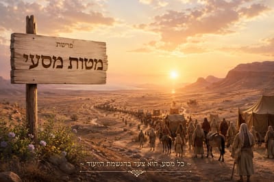פָּרָשׁוֹת 'מַטּוֹת-מַסְּעֵי' - מְלַמְּדוֹת אוֹתָנוּ כִּי כָּל הַמַּסָּע הַמְּפָרֵךְ הַזֶּה שֶׁאָנוּ עוֹבְרִים בְּחַיֵּינוּ, תַּכְלִיתוֹ לְגַלּוֹת מִתּוֹכֵנוּ אֶת הַלֵּב וְהָאַהֲבָה.