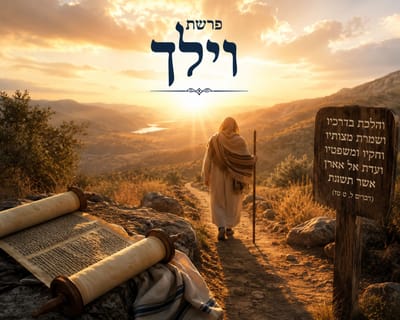 וַיֵּלֶךְ - מְלַמֶּדֶת אוֹתָנו שֶׁמֹּשֶׁה לֹא בֶּאֱמֶת עָזַב אוֹתָנוּ, אֶלָּא מָה? מֹשֶׁה נֵאָלֵץ לָלֶכֶת מֵאִתָּנוּ בִּכְדֵי שֶׁנַּהֲפֹךְ לְמוֹרֵי דֶּרֶךְ בְּעַצְמֵנוּ.