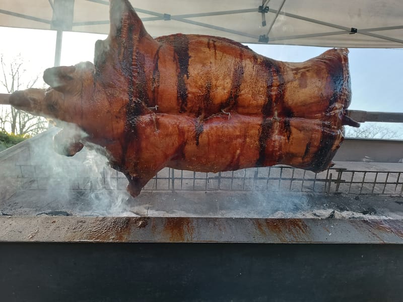 Porcelet à la broche