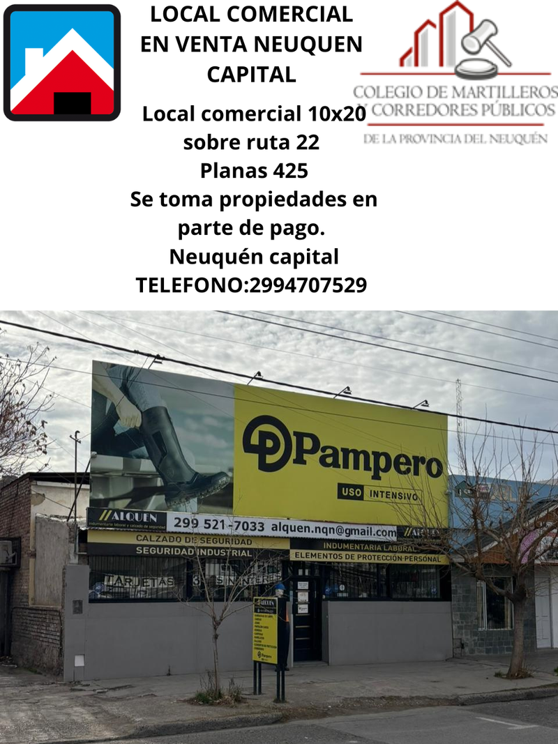 LOCAL COMERCIAL EN VENTA NEUQUEN CAPITAL