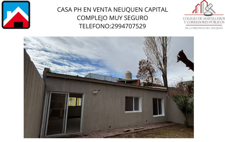 CASA PH EN VENTA NEUQUEN CAPITAL APTO CREDITO HIPOTECARIO