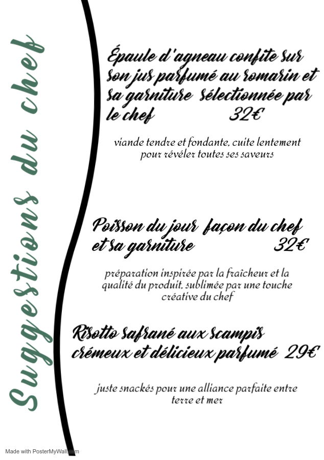 Laisser vous tenter par ces suggestions gourmandes, élaborées avec passion et finesse