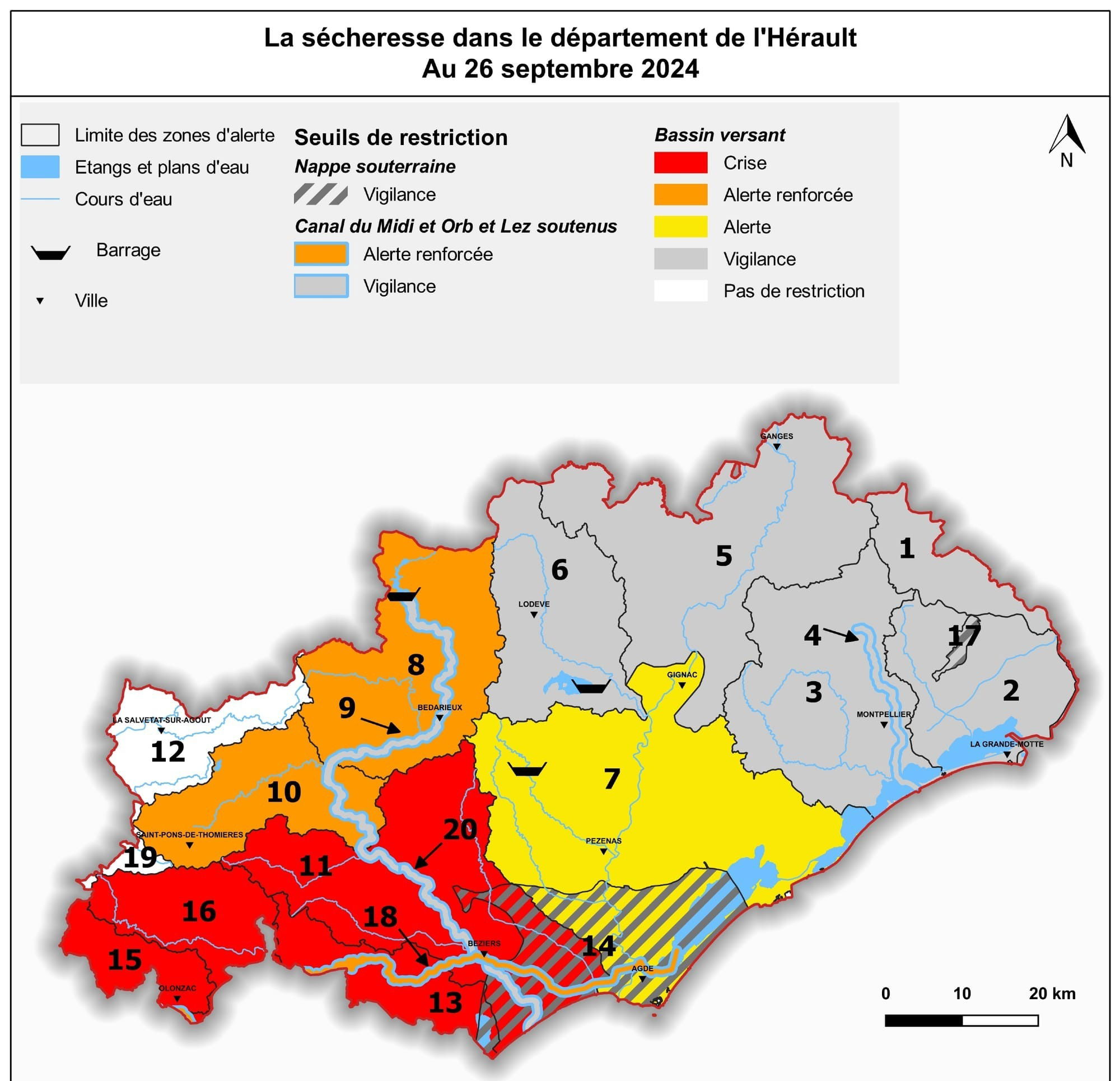 Arrêté Préfectoral "Sécheresse" du 2 octobre 2024