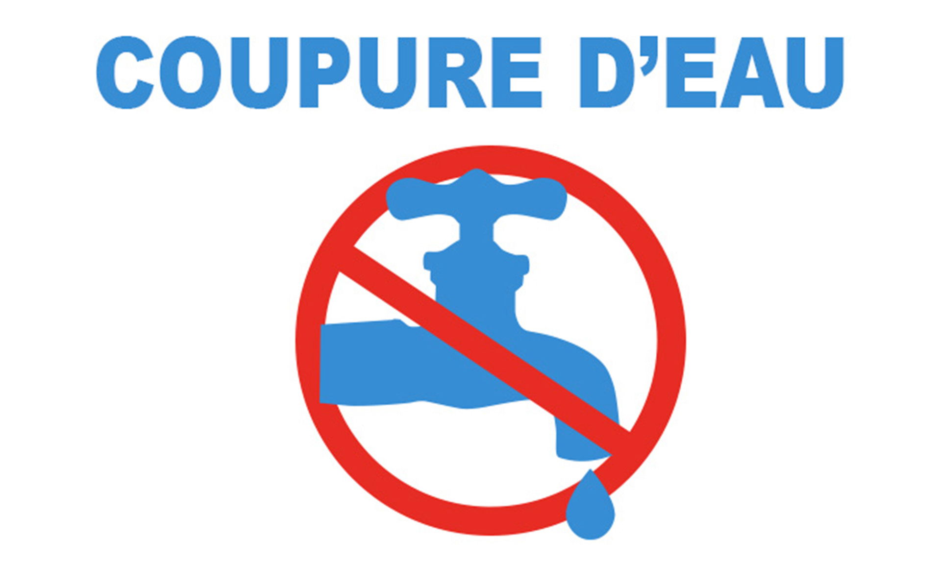 ⚠Des coupures d'eau sont prévues du 4 au 7 novembre 2024  ⚠